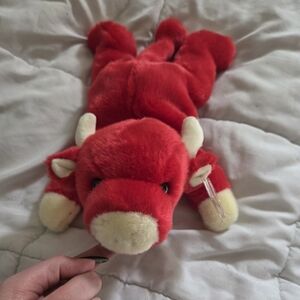 Ty Beanie Buddy Snort The Bull w. Tag Retired 1995